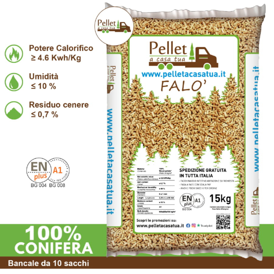 PELLET FALO' 100% CONIFERA...