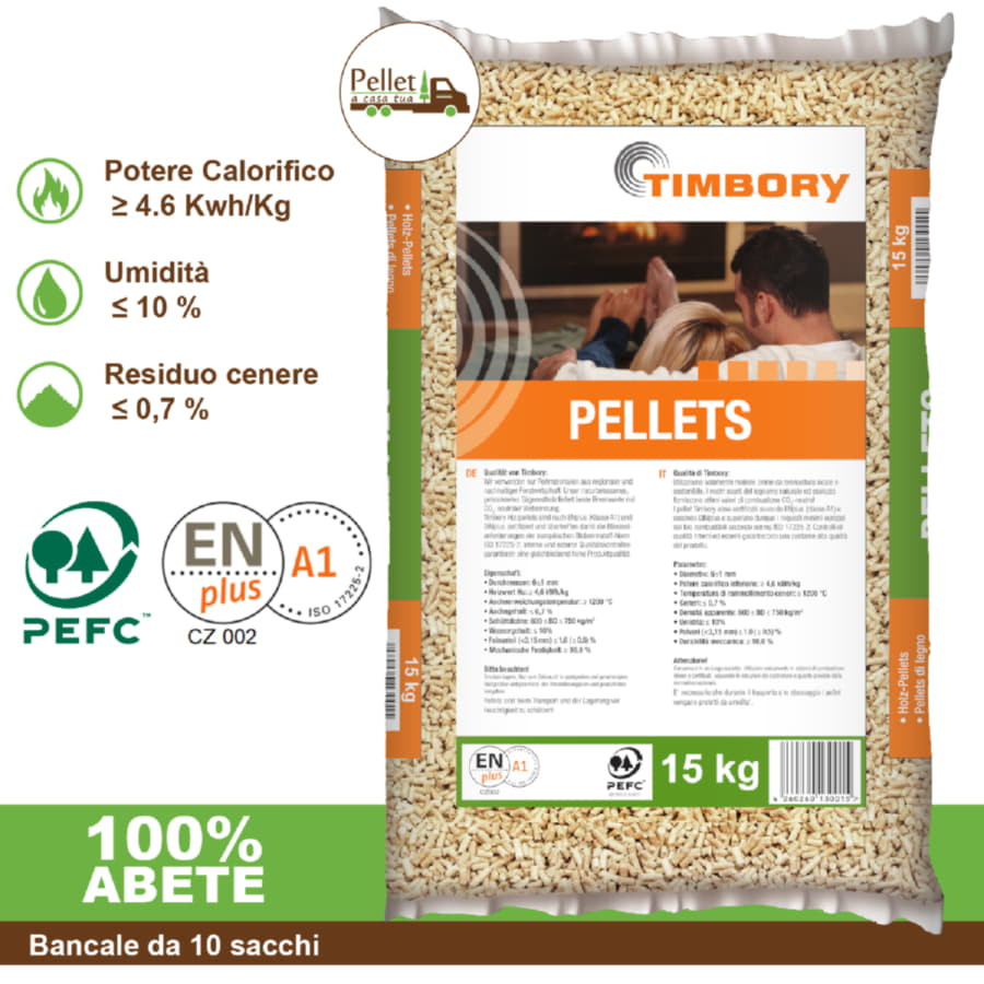 PELLET TIMBORY 100% ABETE -...