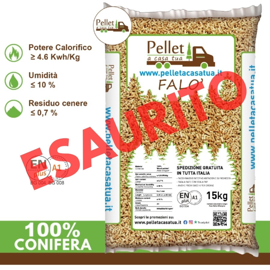 PELLET FALO' 100% CONIFERA...
