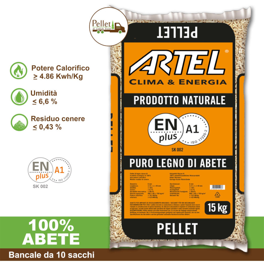 PELLET ARTEL 100% ABETE -...