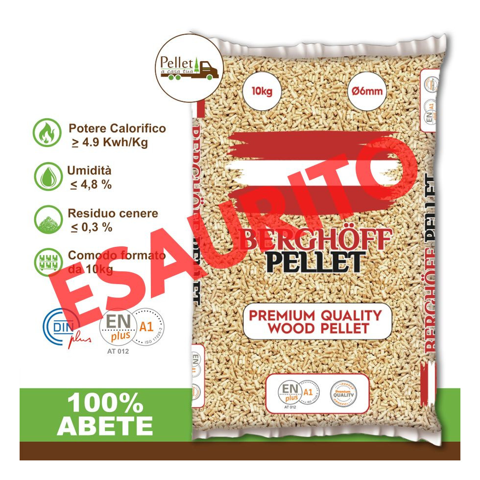 PELLET BERGHÖFF 100% ABETE - SACCHI DA 10 KG AUSTRIACO