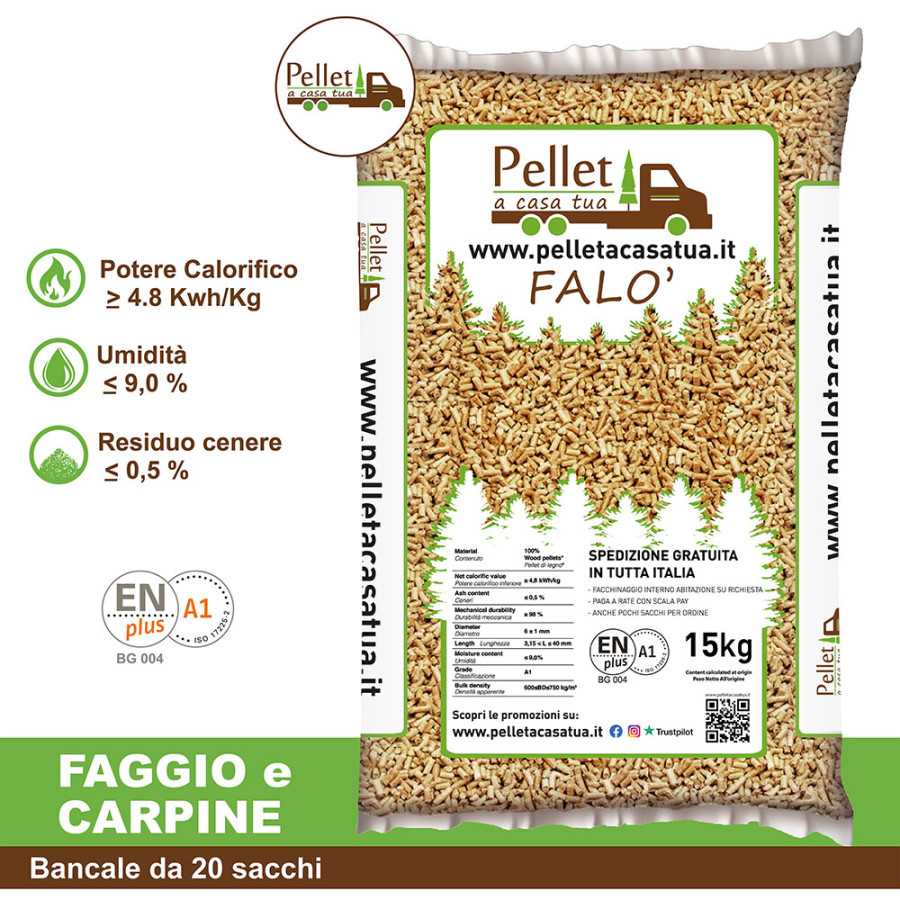 PELLET FALO' 100% CONIFERA...