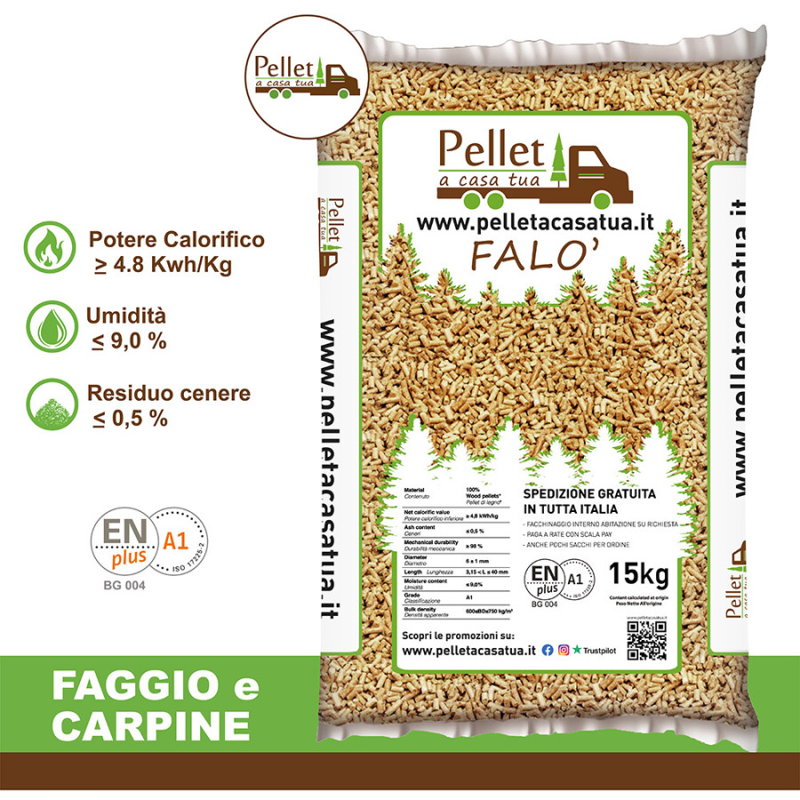 PELLET FALO' 100% CONIFERA...